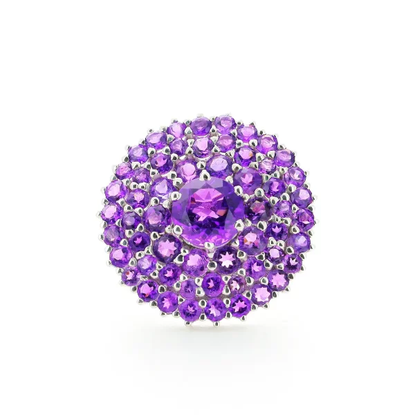 Bague améthyste & argent 925